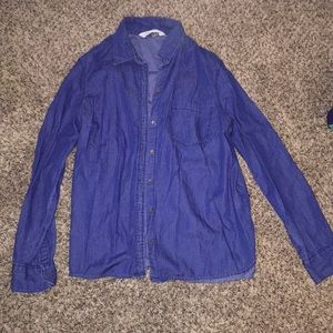 Old Navy button down jean shirt